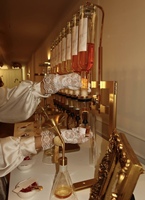 Décoration de mariage personnalisée, expérience olfactive parfumée, support doré pour 8 bouteilles de 500 ml, distributeur de parfum pour les organisateurs de mariages