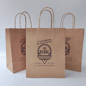 <span class=keywords><strong>KM</strong></span> Custom Retail Papel Kraft Compras Ropa Compras Bolsa de regalo Mango de lujo Mini embalaje - Product Image 1