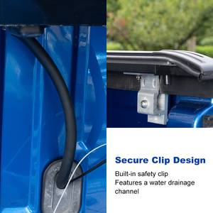 Couverture <span class=keywords><strong>de</strong></span> benne <span class=keywords><strong>de</strong></span> camion électrique rétractable compatible avec Toyota Hilux Revo 2015+ avec arceau <span class=keywords><strong>de</strong></span> sécurité OEM, benne <span class=keywords><strong>de</strong></span> 5 pieds, en aluminium, enroulable - Product Image 3