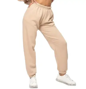 330GSM, pantalones de chándal con cordón largo de talla estadounidense Unisex, pantalones de chándal de algodón 100 para mujer en stock