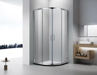 Design populaire avec porte de douche coulissante double en alliage d'aluminium en forme d'arc