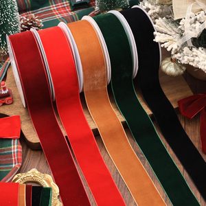 Cinta de Terciopelo Multiusos para Navidad y Bodas, Rollo de 2.5CM/3.8CM, Roja, Ecológica, Impresa en 7 Colores, con Logotipo Personalizado, para Envolver Regalos - Product Image 4
