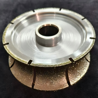 Meule diamantée électrolytique pour plaquettes de frein de moto, meules abrasives plates, agent de liaison métallique, grain 46, qualité fine