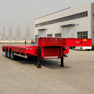 Semi-remorque à plateau bas en acier HUAJUN d'occasion, capacité 50 tonnes, pour le transport de marchandises en Chine - Product Image 5