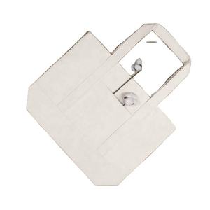 Sac fourre-tout en toile de coton personnalisé pour la vente en gros avec poche et fermeture éclair, sacs fourre-tout pour femmes avec logo imprimé sur mesure par sublimation - Product Image 6