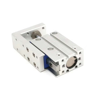 Máquina de máscara telescópica de guía lineal compacta de alta calidad YBL, cilindro de mesa deslizante neumática de la serie HLH, directo de China