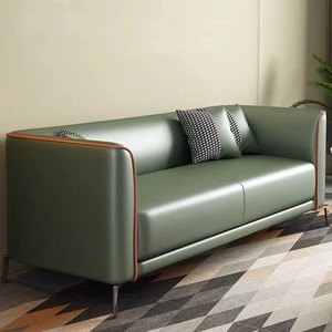 Factory Supply Hot Design Executive Office Furniture Black Pu Leather Couch Luxury Couch Hospital Waiting <b>Sofa</b> Chair for Clinic - Product Image 4