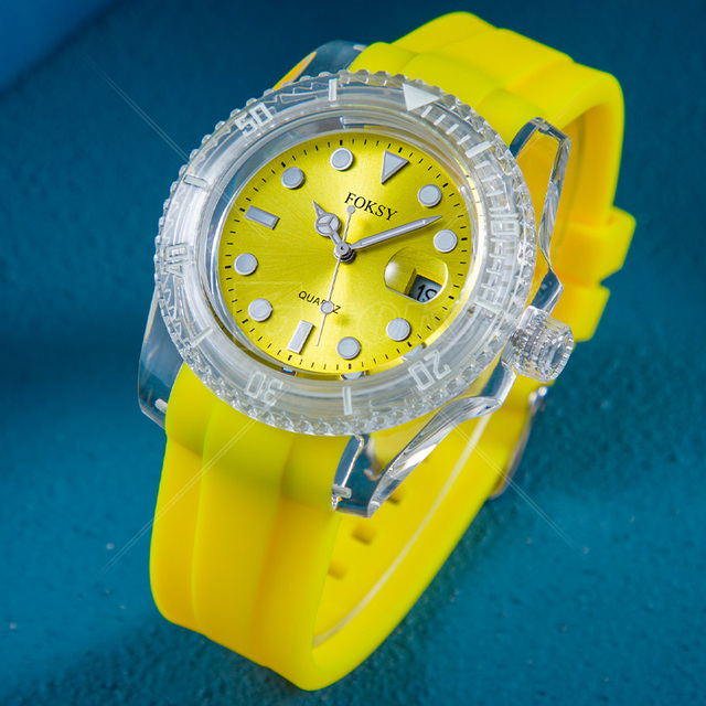 Wholesale High Quality Plastic Custom Logo Brand Mens Luxury Wrist Transparent Quartz Watches Wristwatch Manufacturerfor Men