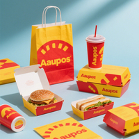 Emballage alimentaire à emporter jetable boîtes à hamburger frites personnalisées conteneur traiteur pépites boîtes de poulet frit