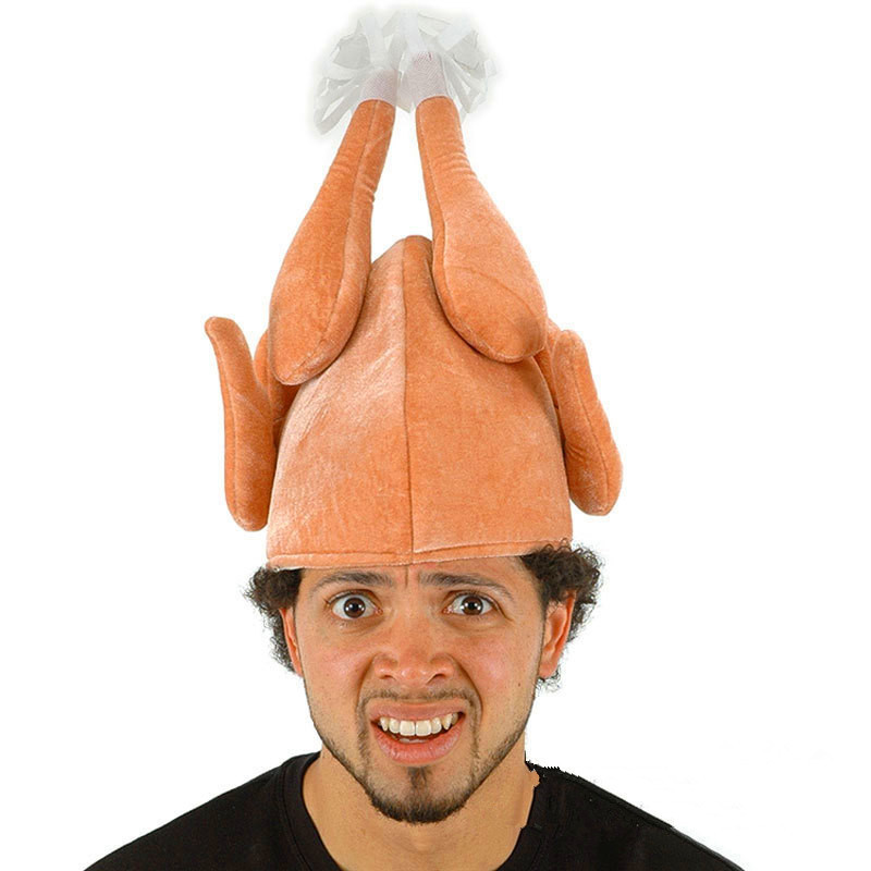 Amscan Autumn Cooked Turkey Hat, Brown - The Party Place - View #5
