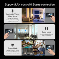 Panel de Control Inteligente para el Hogar de 8 Pulgadas con ZigBee y BLE Mesh Gateway Integrados con Alexa, para Automatización de Toda la Casa, PST-TAP08
