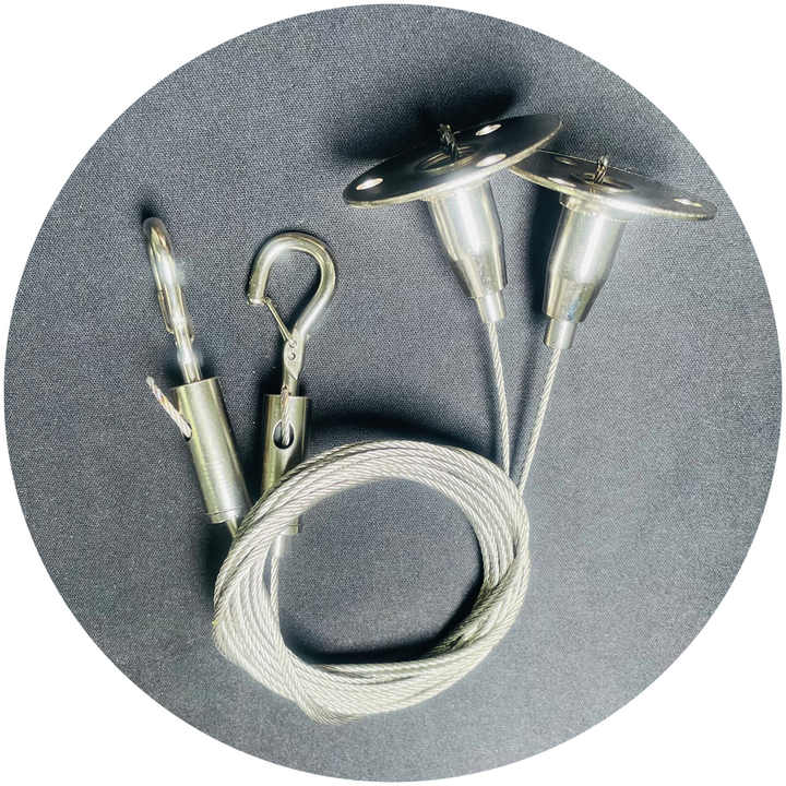 DIY Chandelier wire pull head ceiling lighting hanging steel wire rope ...