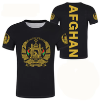 Vente en gros de t-shirt sport drapeau afghan vêtements drapeau vêtements traditionnels pour hommes logo personnalisé
