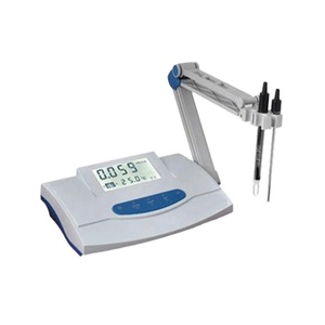 Medidor de conductividad LCD digital eléctrico de sobremesa de laboratorio, con electrodo de aleación de titanio y compensación automática de temperatura, con electrodo de aleación de titanio - Product Image 1
