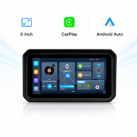 Écran CarPlay pour moto de 6 pouces 1440*720, Android 14, 4G SIM, double caméra DVR, enregistrement en boucle, étanche IP67, CarPlay pour moto