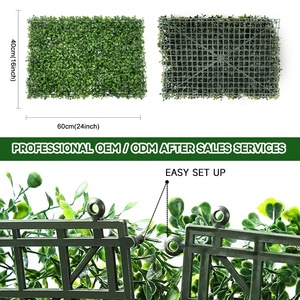 Paneles de Césped Artificial DYG para <span class=keywords><strong>Pared</strong></span>, Jardín, Patio Trasero, Panel de Césped Artificial, Decoración de <span class=keywords><strong>Pared</strong></span> Verde, Paneles de Seto de Boj Artificial - Product Image 4