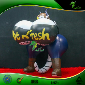 Figurine gonflable en PVC Dark Lady avec de gros seins, ballon gonflable - Product Image 4