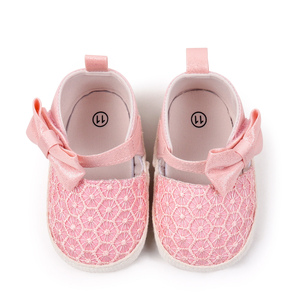 인기 폭발 꽃 리본 부드러운 밑창 아기 여자 드레스 신발 유아용 크립 슈즈 메리 제인 슬리퍼 여름 봄 여자아이 신발 2025 - Product Image 3