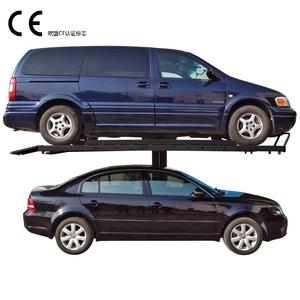 2000KG積載能力 シングルポスト油圧式2段式駐車リフト 一柱式カーリフト設計 パークリフト設備 - Product Image 5