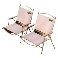 Chaise pliante d'extérieur à dossier haut Kermit, portable, pour le camping et la pêche, ultra-légère, en alliage d'aluminium et d'acier
