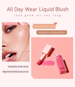 Colorete líquido personalizado Carol Rosy, mezcla mate sin parabenos, tinte rosa, crema de embalaje, aerógrafo antiadherente, rubor, maquillaje facial - Product Image 3