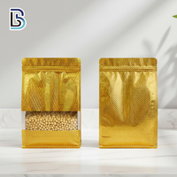 Sacs à huit soudures latérales Lebei Stock Gold |   Sachets d'emballage transparents multi-tailles pour café et noix
