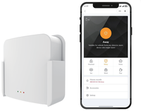 AS3786 Detektor Asap Fotoelektrik ABS Nirkabel Terhubung yang Menghubungkan Sistem Alarm Kebakaran Cerdas WiFi dengan Gateway Wifi