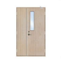 Porte coupe-feu en bois, porte en bois ignifugée avec âme isolante pour la sécurité des bâtiments commerciaux