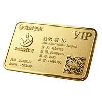Tarjeta de Regalo VIP de Lujo en Acero Inoxidable Grabada con Diseño Personalizado por Electroerosión por Hilo, Mecanizado CNC para Barra de Firma Empresarial