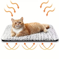 Tapis thermique auto-chauffant pour chat et chien, coussin en peluche doux pour animaux de compagnie, lavable avec housse amovible, fond antidérapant pour dormir en intérieur et en extérieur
