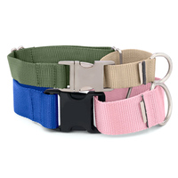 Collier Martingale pour Chien en Nylon Simple, Robuste, Durable, Léger et Réglable avec Anneaux en Métal