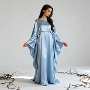 Abaya Elegante de Lujo de Poliéster Perla de Alta Calidad para Mujeres Musulmanas, Vestido de Fiesta Personalizado y Estilizado - Product Image 3