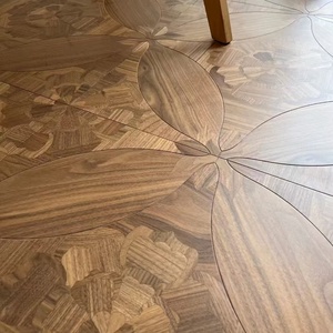 Parquet en bois massif de noyer de conception Lotus, épaisseur de 15 mm, parquet en bois d'ingénierie multicouche, design moderne, salon - Product Image 3