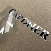 Autocollant en métal de feuilles d'autocollant d'or mat de haute qualité avec le logo de gaufrage imprimé