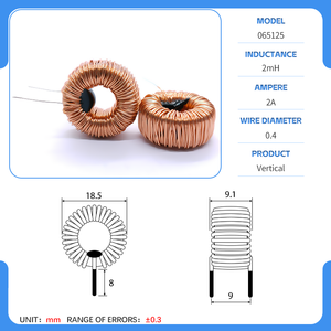 سلك جلد 17 ، 100uh الحث تراجع الطاقة وتخزين الطاقة ، استخدام محث حلقة مغناطيسية في شاحن السيارة - Product Image 2