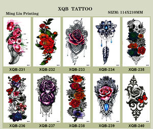 10 Tatouages Temporaires Imperméables pour le Maquillage, <span class=keywords><strong>Tatouage</strong></span> Demi-Bras, Nouveau Sticker, <span class=keywords><strong>Faux</strong></span> Tatouages Corporels, <span class=keywords><strong>Tatouage</strong></span> pour Adultes, <span class=keywords><strong>Tatouage</strong></span> Durable pour le Visage - Product Image 5