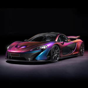 Autocollants de carrosserie de voiture en vinyle de luxe de haute qualité, <span class=keywords><strong>best</strong></span>-sellers, bleu/purple caméléon, PVC brillant, anti-rayures, anti-UV - Product Image 3
