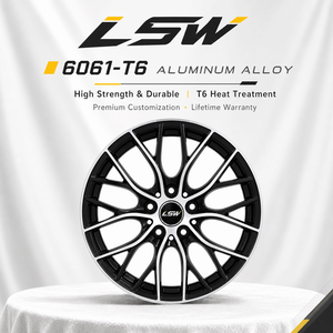 ล้อฟอร์จ LS8164 ขนาด 18 19 20 นิ้ว 5x112 5x120 สีดำเงา ขอบลายตาข่าย สำหรับ BMW Porsche - Product Image 4
