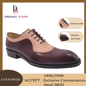 Chaussures d'automne classiques en cuir véritable patchwork coloré, à lacets, confortables et légères, cousues à la main, design de haute qualité, logo personnalisé, marque - Product Image 2