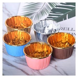 Plateau de cuisson jetable en papier Récipient de papier aluminium pour pâtisserie avec couvercle Cupcake Bakery Muffin Cup - Product Image 1