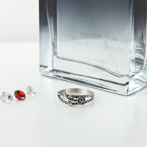 yunnique Stainless Steel Flower <b>Ring</b> Women's Rose Design Hollow Punk Style Gift Jewelry - Product Image 3