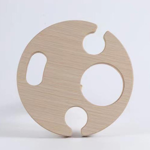 ชั้นวางไวน์ไม้เนื้อแข็งสำหรับตั้งโต๊ะ จัดแสดงไวน์ได้สูงสุด 4 แก้ว - Product Image 3
