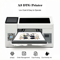 Imprimante DTG entièrement automatique Reeleyin Smart A3 avec écran tactile AI H5, encre de revêtement textile multicolore pour impression directe sur vêtements