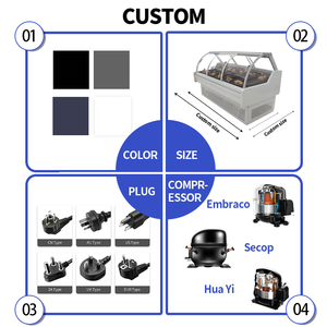 Réfrigérateur de présentation pour viande fraîche et charcuterie, idéal pour les supermarchés - Product Image 3