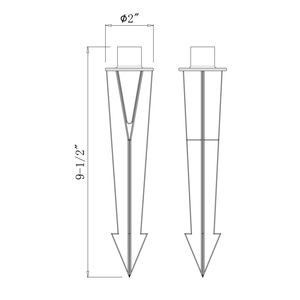 Nuovo In Ottone Palo e Spike Per <span class=keywords><strong>LED</strong></span> di Lusso Illuminazione Esterna di Paesaggio del <span class=keywords><strong>Giardino</strong></span> di Illuminazione per la vendita calda - Product Image 3
