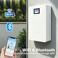 Batería de Litio LiFePO4 de 5kWh 10kWh 48V 51.2V 100Ah 200Ah para Almacenamiento de Energía Solar Montada en Pared, Sistema de Energía de Emergencia Fuera de la Red