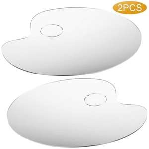 <span class=keywords><strong>Palette</strong></span> de <span class=keywords><strong>peinture</strong></span> en acrylique <span class=keywords><strong>transparente</strong></span>, pour artiste, en forme ovale, 15x25CM, haute qualité, livraison gratuite - Product Image 2