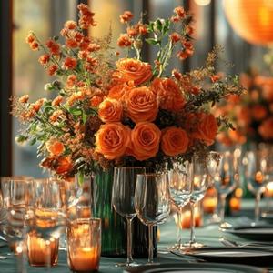 Grande <span class=keywords><strong>Boule</strong></span> de Fleurs Artificielles de Luxe, <span class=keywords><strong>Vase</strong></span> Décoratif Centre de Table pour Événements, Candélabre Support de Fleurs, Bouquet - Product Image 3