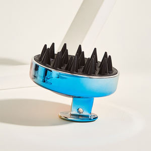 Brosse à cheveux en silicone souple pour gratter et masser le <span class=keywords><strong>cuir</strong></span> <span class=keywords><strong>chevelu</strong></span> pour le nettoyage du salon de coiffure et le brossage du shampooing - Product Image 3