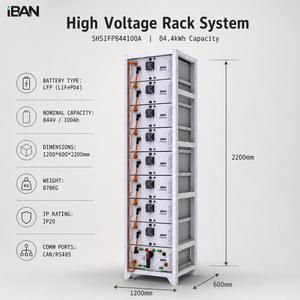 Offres Spéciales : Pack de Batteries Solaires Haute Tension Personnalisé 844V 100Ah, Batterie Lithium LiFePO4 sur Rack - Product Image 1